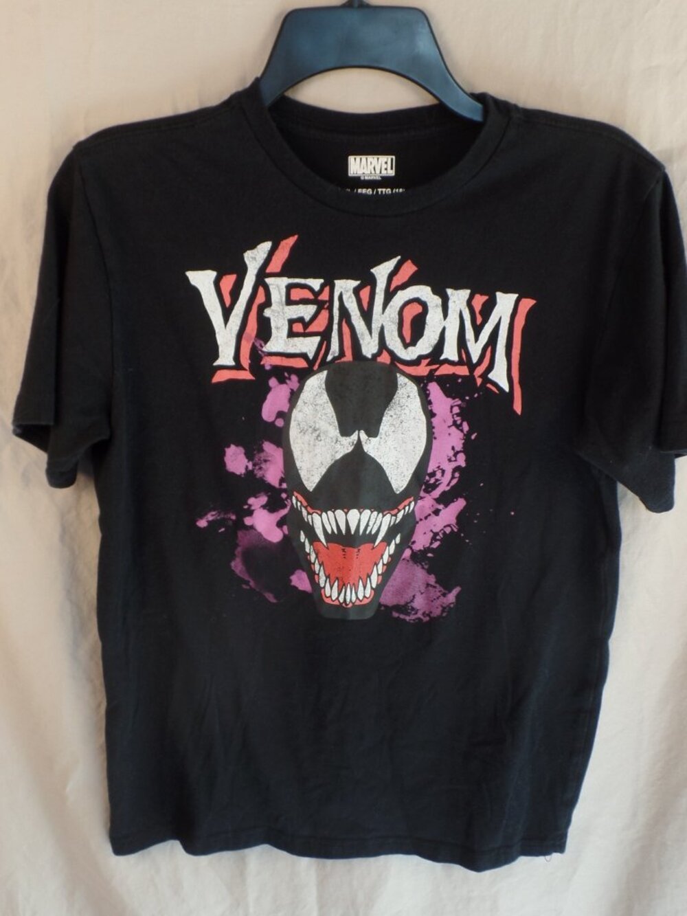 Women's Marvel Venom Graphic Tee Shirt Size XXL Black Short Sleeve Very Good